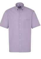 ETERNA KURZARM HEMD COMFORT FIT POPELINE ROT/HELLBLAU KARIERT