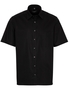 ETERNA KURZARM HEMD COMFORT FIT POPELINE SCHWARZ UNIFARBEN