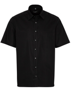 ETERNA KURZARM HEMD COMFORT FIT POPELINE SCHWARZ UNIFARBEN