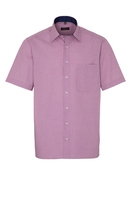 ETERNA KURZARM HEMD COMFORT FIT POPELINE VIOLETT UNIFARBEN