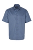 ETERNA KURZARM HEMD COMFORT FIT SATINBINDUNG BLAU/GRÜN BEDRUCKT