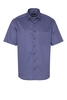 ETERNA KURZARM HEMD COMFORT FIT SATINBINDUNG BLAU/PINK BEDRUCKT