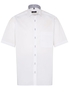 ETERNA KURZARM HEMD COMFORT FIT STRETCH WEISS UNIFARBEN