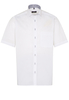 ETERNA KURZARM HEMD COMFORT FIT STRETCH WEISS UNIFARBEN