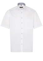 ETERNA KURZARM HEMD COMFORT FIT STRETCH WEISS UNIFARBEN