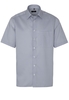 ETERNA KURZARM HEMD COMFORT FIT TWILL BLAU BEDRUCKT