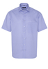 ETERNA KURZARM HEMD COMFORT FIT TWILL BLAU/WEISS BEDRUCKT