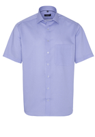 ETERNA KURZARM HEMD COMFORT FIT TWILL BLAU/WEISS BEDRUCKT