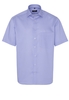 ETERNA KURZARM HEMD COMFORT FIT TWILL BLAU/WEISS BEDRUCKT