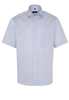 ETERNA KURZARM HEMD COMFORT FIT TWILL HELLBLAU BEDRUCKT