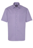 ETERNA KURZARM HEMD COMFORT FIT TWILL PINK/BLAU BEDRUCKT