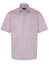 ETERNA KURZARM HEMD COMFORT FIT TWILL ROT/BLAU BEDRUCKT