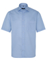 ETERNA KURZARM HEMD COMFORT FIT TWILL TÜRKIS/BLAU BEDRUCKT