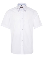 ETERNA KURZARM HEMD MODERN FIT CHAMBRAY WEISS UNIFARBEN