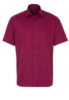 ETERNA KURZARM HEMD MODERN FIT KETTLANCÉ ROT STRUKTURIERT