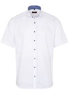 ETERNA KURZARM HEMD MODERN FIT NATTÉ WEISS STRUKTURIERT