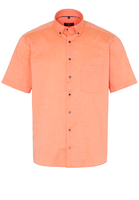 ETERNA KURZARM HEMD MODERN FIT OXFORD APRICOT UNIFARBEN