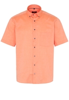 ETERNA KURZARM HEMD MODERN FIT OXFORD APRICOT UNIFARBEN