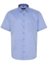 ETERNA KURZARM HEMD MODERN FIT OXFORD BLAU UNIFARBEN