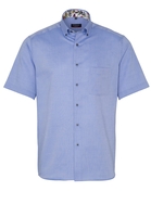 ETERNA KURZARM HEMD MODERN FIT OXFORD HELLBLAU UNIFARBEN