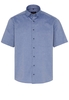 ETERNA KURZARM HEMD MODERN FIT OXFORD JEANSBLAU UNIFARBEN