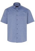 ETERNA KURZARM HEMD MODERN FIT OXFORD JEANSBLAU UNIFARBEN