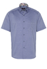 ETERNA KURZARM HEMD MODERN FIT OXFORD JEANSBLAU UNIFARBEN