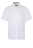 ETERNA KURZARM HEMD MODERN FIT OXFORD WEISS UNIFARBEN
