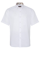 ETERNA KURZARM HEMD MODERN FIT OXFORD WEISS UNIFARBEN