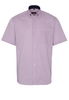 ETERNA KURZARM HEMD MODERN FIT PINPOINT ROT KARIERT