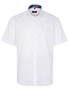 ETERNA KURZARM HEMD MODERN FIT PINPOINT WEISS UNIFARBEN