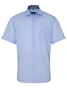 ETERNA KURZARM HEMD MODERN FIT POPELINE HELLBLAU UNIFARBEN