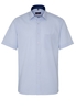 ETERNA KURZARM HEMD MODERN FIT POPELINE HELLBLAU UNIFARBEN