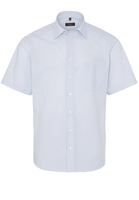 ETERNA KURZARM HEMD MODERN FIT POPELINE HELLBLAU/WEISS KARIERT