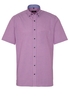 ETERNA KURZARM HEMD MODERN FIT POPELINE PINK/WEISS KARIERT