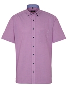 ETERNA KURZARM HEMD MODERN FIT POPELINE PINK/WEISS KARIERT