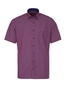 ETERNA KURZARM HEMD MODERN FIT POPELINE ROT/BLAU KARIERT