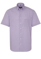 ETERNA KURZARM HEMD MODERN FIT POPELINE ROT/HELLBLAU KARIERT