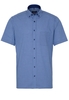 ETERNA KURZARM HEMD MODERN FIT POPELINE TÜRKIS/BLAU KARIERT