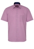 ETERNA KURZARM HEMD MODERN FIT POPELINE VIOLETT UNIFARBEN