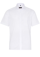 ETERNA KURZARM HEMD MODERN FIT POPELINE WEISS UNIFARBEN