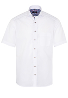 ETERNA KURZARM HEMD MODERN FIT POPELINE WEISS UNIFARBEN