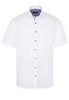 ETERNA KURZARM HEMD MODERN FIT POPELINE WEISS UNIFARBEN