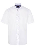 ETERNA KURZARM HEMD MODERN FIT POPELINE WEISS UNIFARBEN