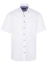 ETERNA KURZARM HEMD MODERN FIT POPELINE WEISS UNIFARBEN