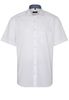 ETERNA KURZARM HEMD MODERN FIT POPELINE WEISS UNIFARBEN