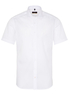 ETERNA KURZARM HEMD SLIM FIT POPELINE WEISS UNIFARBEN