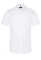 ETERNA KURZARM HEMD SLIM FIT POPELINE WEISS UNIFARBEN