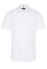 ETERNA KURZARM HEMD SLIM FIT POPELINE WEISS UNIFARBEN