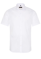 ETERNA KURZARM HEMD SLIM FIT POPELINE WEISS UNIFARBEN